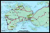 Bodrum Peninsula Map