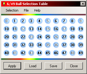 SKORLOTO 2005.NET - Bag & Banko Selection Windows